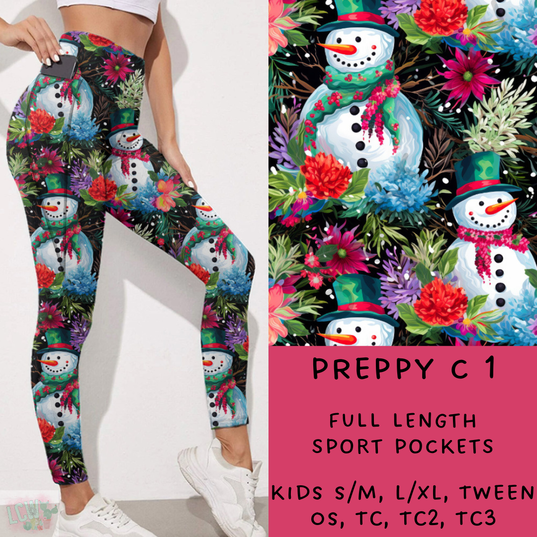 Ready To Ship - Preppy C 1 Sport Pocket Leggings