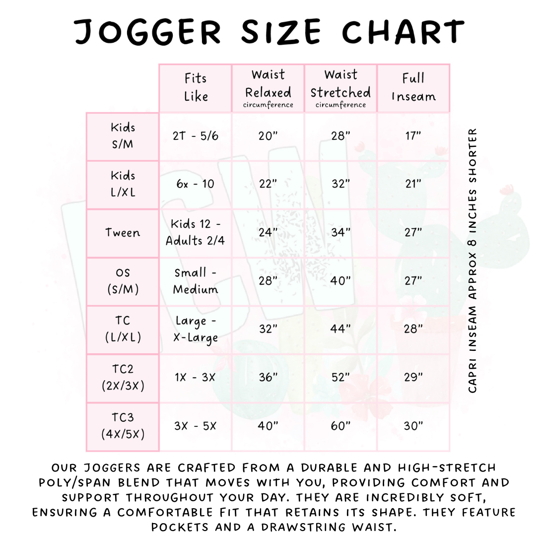 Ready To Ship - BP Unicorn - Full Length Joggers TC - Capri Joggers TC
