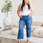 Judy Blue Full Size Braid Side Detail Wide Leg Jeans