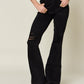 Judy Blue Full Size High Waist Distressed Flare Jeans