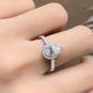 2 Carat Moissanite Teardrop Cluster Ring