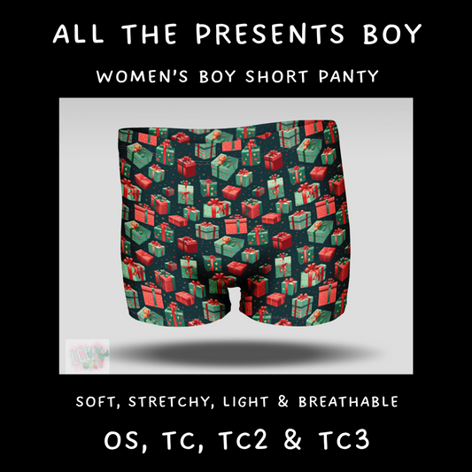 Ready To Ship - All the Presents Boy Shorts