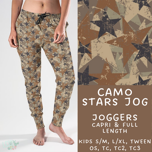 Ready To Ship - Camo Stars Joggers