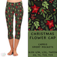 Ready To Ship - Christmas Flower Capris