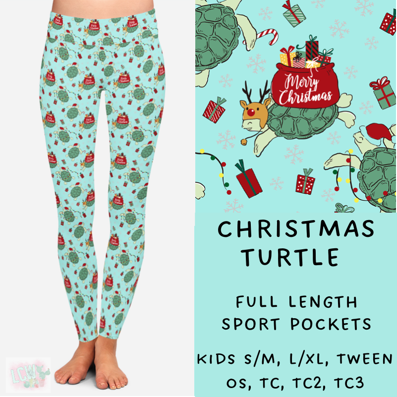Ready To Ship - Coastal Christmas - Christmas Turtle
