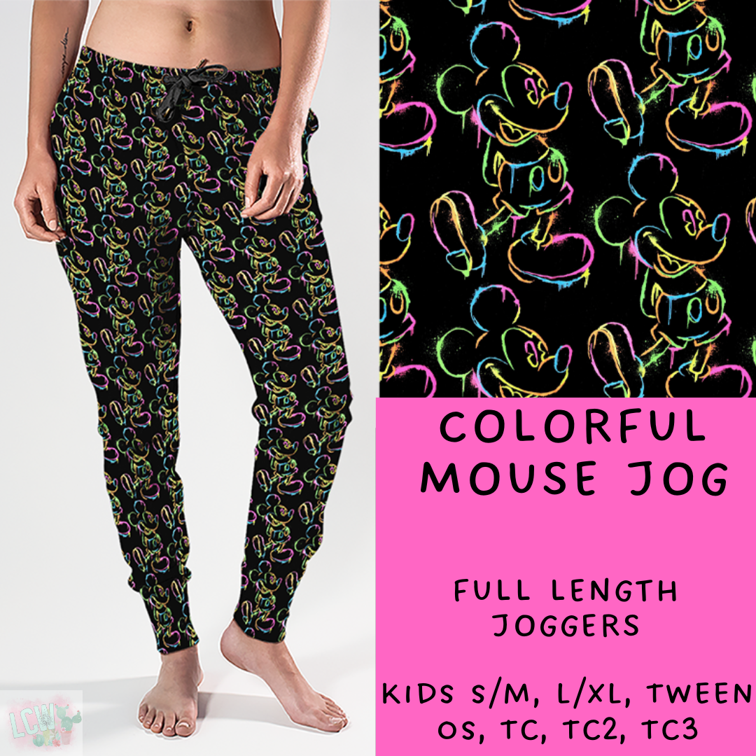 Ready To Ship - Colorful Mouse Joggers