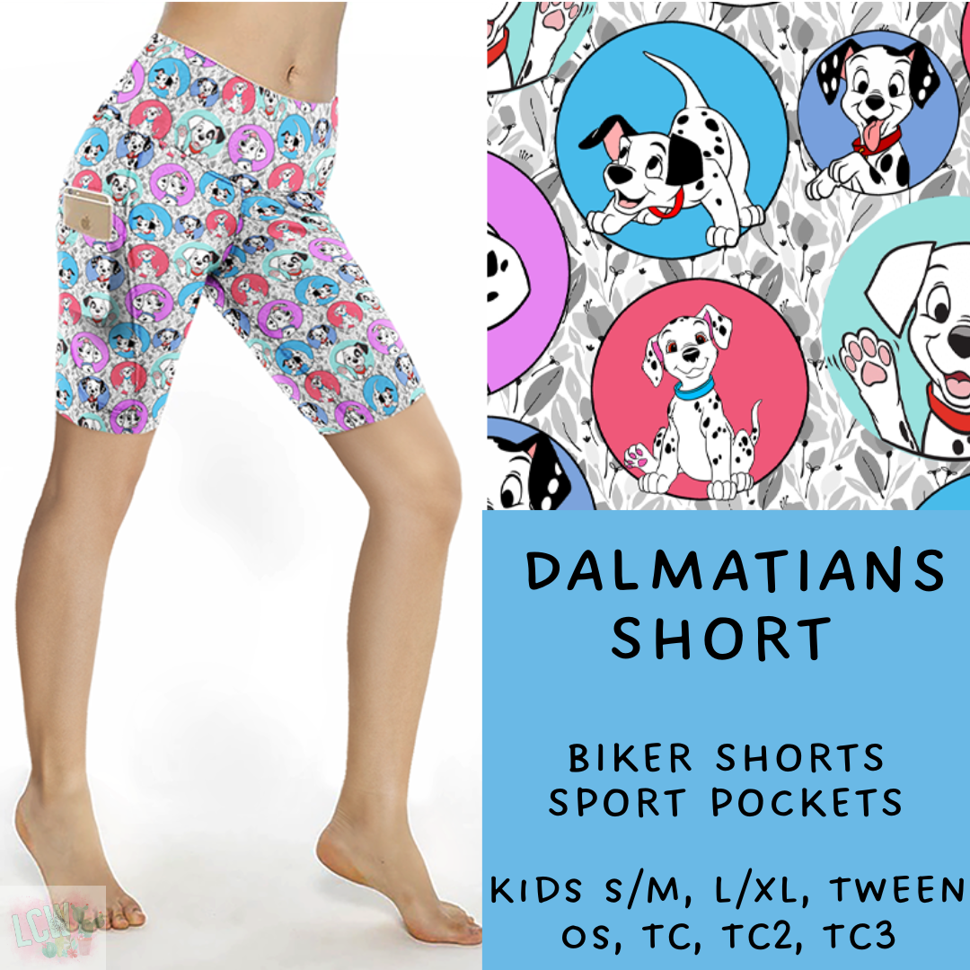 Ready To Ship - Dalmatians Biker Shorts