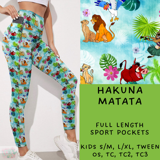 Ready To Ship - Hakuna Matata Leggings