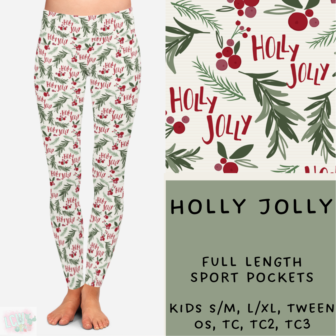 Ready To Ship - Holly Jolly Leggings & Capris