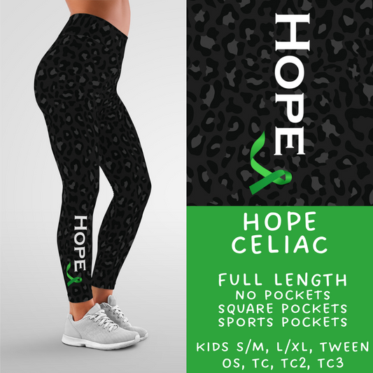 Ready To Ship - Hope Celiac Full Length Leggings - TC