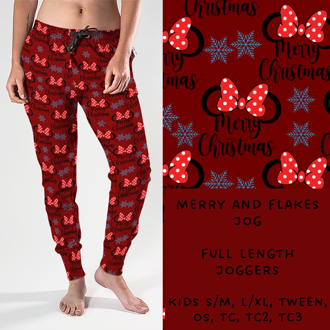 Ready To Ship - Merry and Flakes Joggers