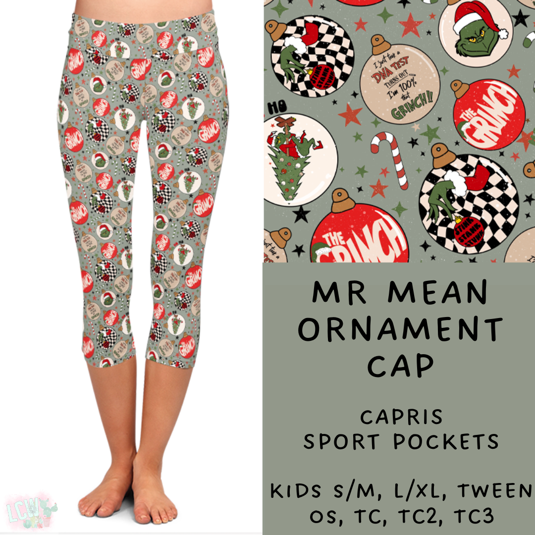 Ready To Ship - Mr Mean Ornament Leggings & Capris