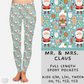 Ready To ship - Christmas Lounge - Mr & Mrs Claus Leggings