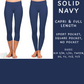 Ready To Ship - Solid Navy Full and Capri Length Leggings