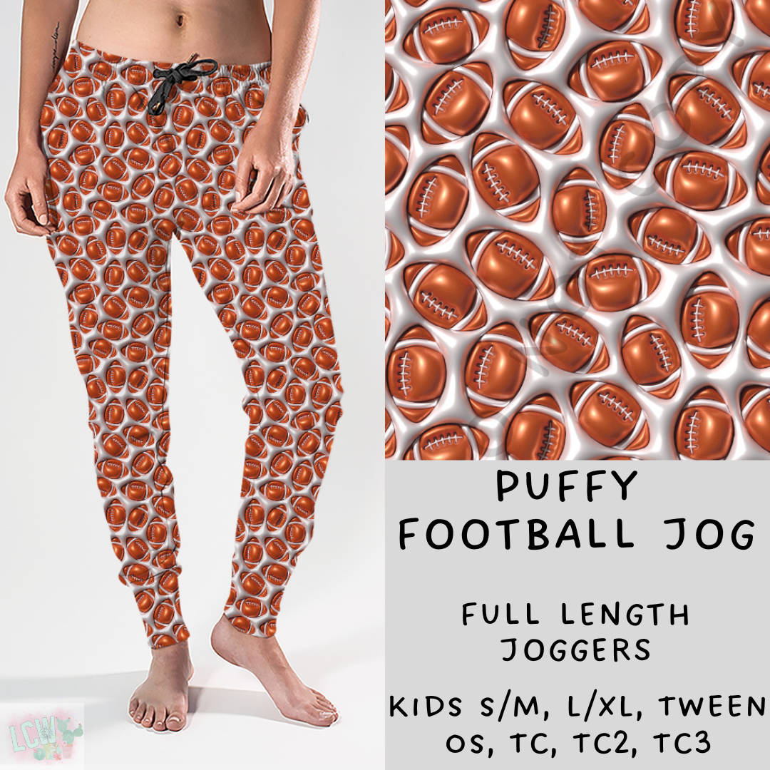 Ready To Ship - Puffy Football Joggers