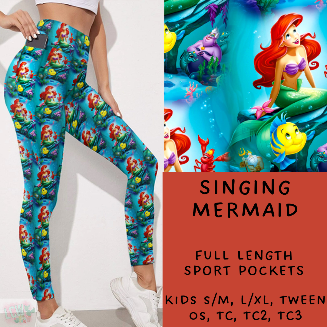 Ready To Ship - Singing Mermaid Leggings
