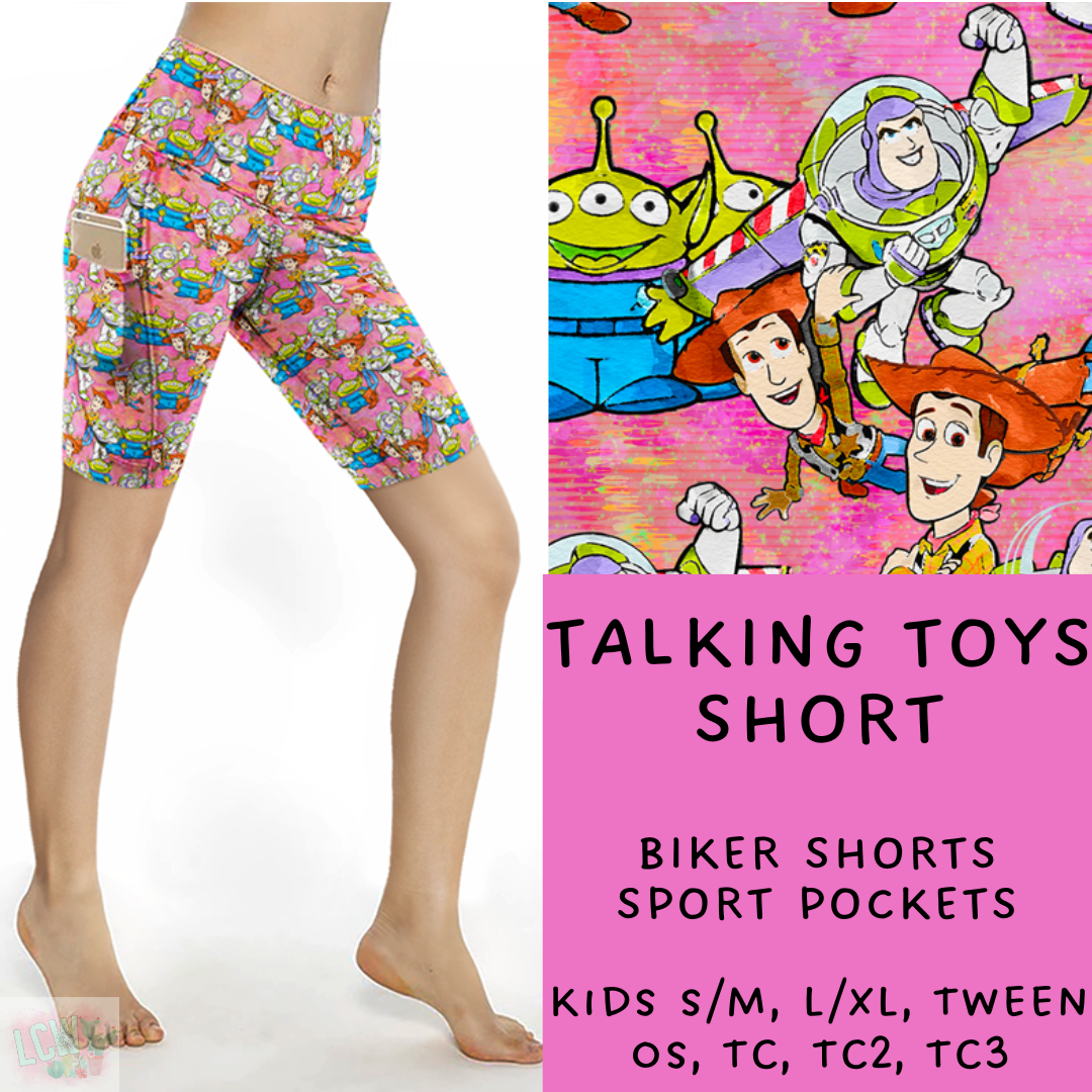 Ready To Ship - Talking Toys Biker Shorts