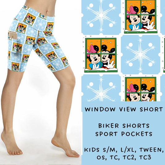 Ready To Ship - Window View Biker Shorts