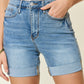 Judy Blue Full Size Tummy Control High Waist Denim Shorts